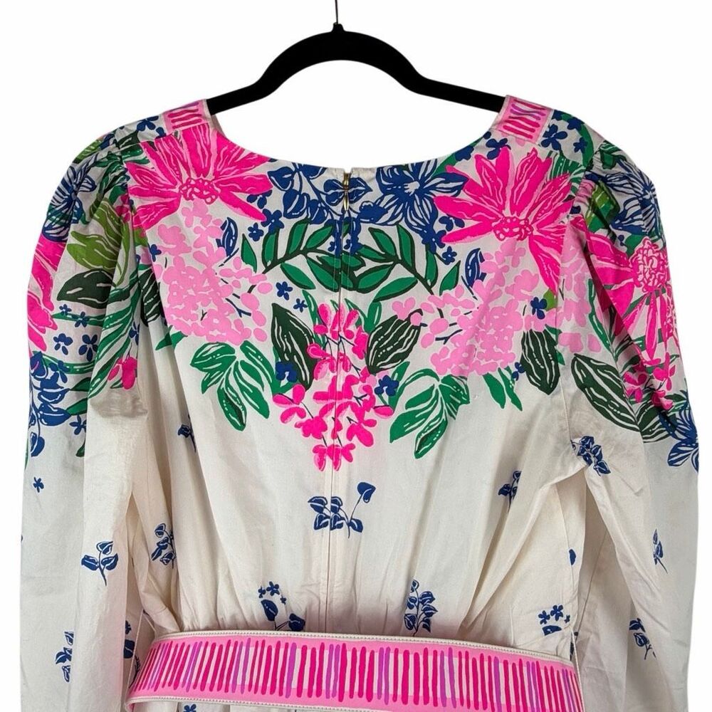 Lilly Pulitzer Chyanna V-Neck Dress- size 12 - Picture 4 of 11